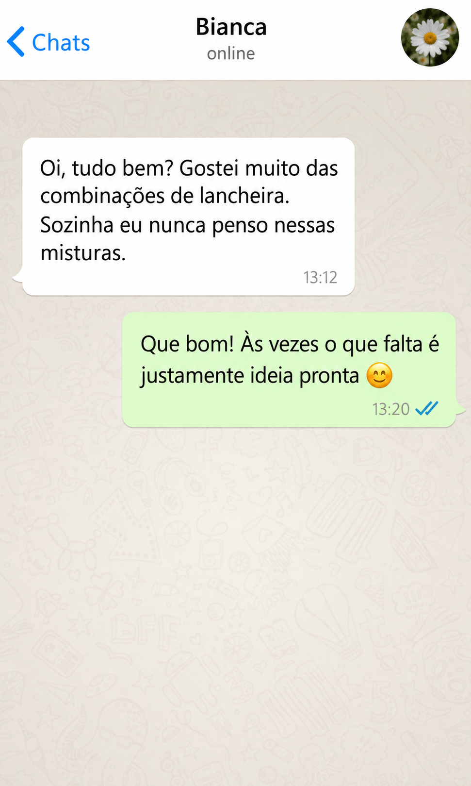 Depoimento 8 de cliente do Lanchinho Campeão
